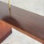 Brown Mid-Century Italian Walnut Vanity Console with Brass Legs and Circular Mirror, 1950s For Sale - Image 8 of 17