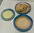 Early 20th Century 1920’s Chinoiserie Peach and Blue Lusterware Plates-Set of 12 For Sale - Image 5 of 9