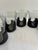 Mid 20th Century Mid-Century Corning Glass Smoke Glass Tumblers With Black Bases - Set of 6 For Sale In Oklahoma City - Image 6 of 11