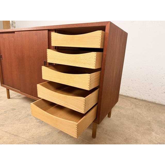 Chest of Drawers in Teak by Kajsa & Nils Nisse Strinning for String, 1960s For Sale - Image 16 of 18