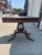 Mid 20th Century Federal Revival Mahogany Lyre Base Flip Top Games Table For Sale - Image 11 of 11