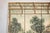 Brown Hand-Painted Four-Panel Chinese Screen with Garden Pavilion and Peony Motifs For Sale - Image 8 of 12