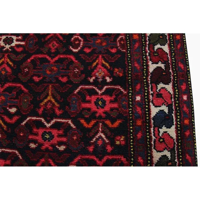 1950s Vintage Persian Hamedan Area Rug 3'6" X 16'5" For Sale In Dallas - Image 6 of 12