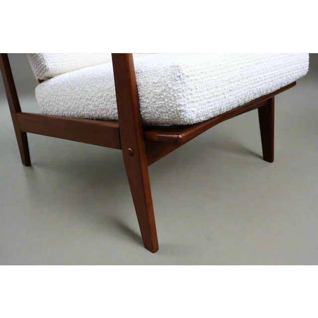 Mid-Century Modern Pair of Danish Armchairs, Peter Hvidt & Orla Mølgaard-Nielsen for France & Son For Sale - Image 3 of 10