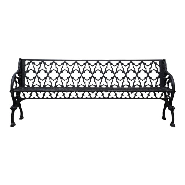 Black Cast Iron Garden Bench Chairish