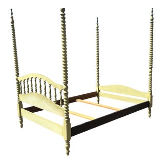 1970s Henry Link “Bali Hai” Four Poster Bed (Full) For Sale