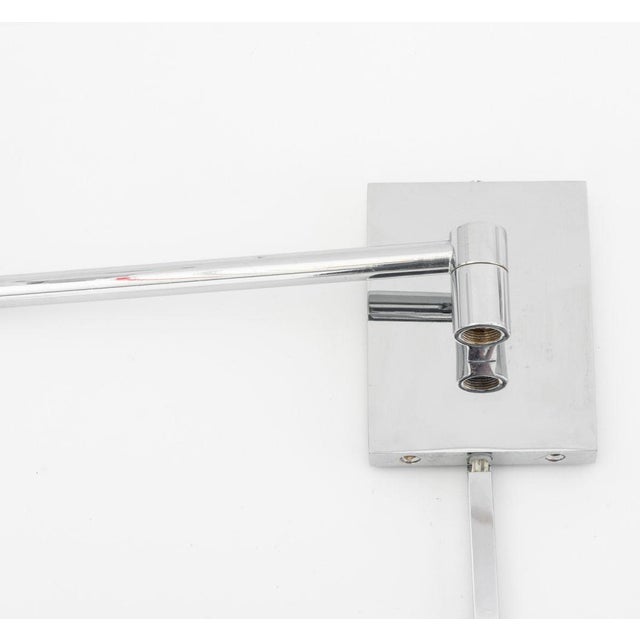 Late 20th Century Hinson Lighting Chrome Swing-Arm Wall Lights, Pair For Sale In New York - Image 6 of 13