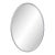 Laid Rope Silver Oval Mirror For Sale