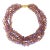 Mid 20th Century Gianmaria Buccellati Torsade Necklace Amethyst Citrine 18k Gold Gemstone Vintage For Sale