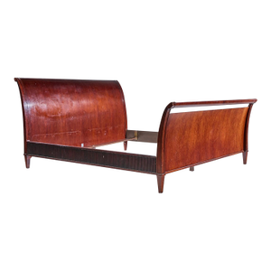 Barbara Barry for Baker Mid Century King Sleigh Bed