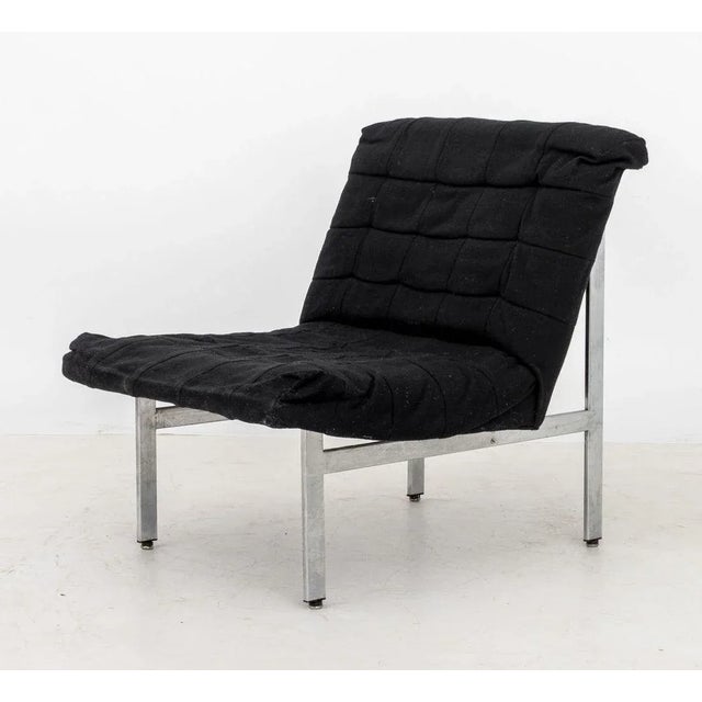 Mid 20th Century Italian Modern Chrome Lounge Chairs, Pair For Sale - Image 5 of 6