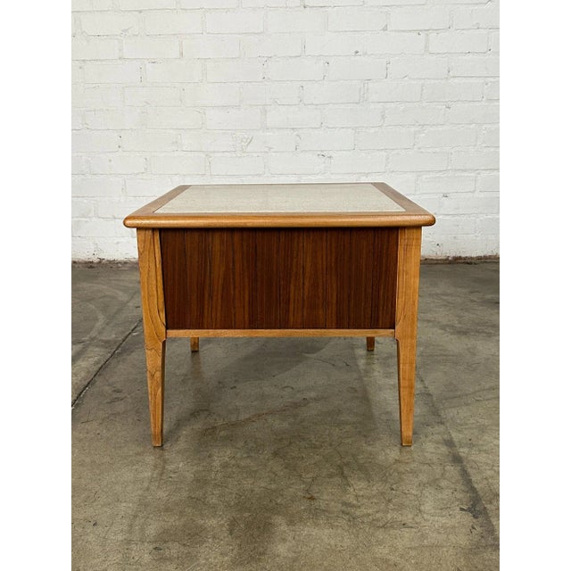 Mid-Century Modern Side Table in Mixed Materials by Lane For Sale - Image 3 of 9