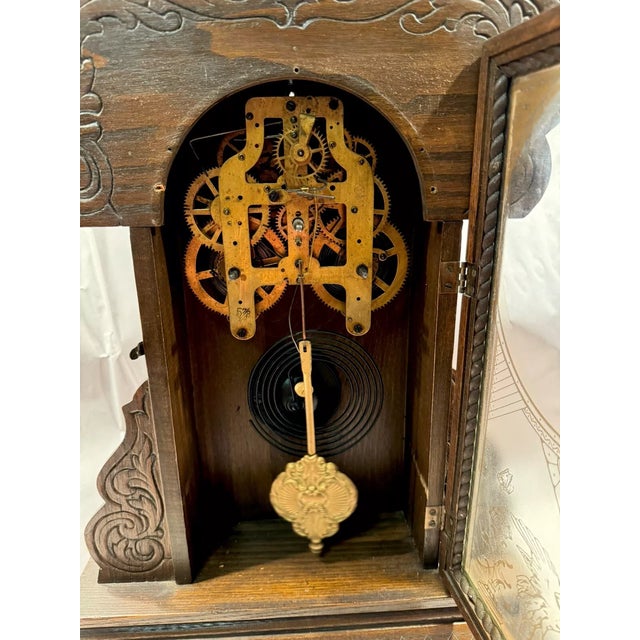 19th Century Parlor Mantel Clock by Seth Thomas For Sale In Los Angeles - Image 6 of 7