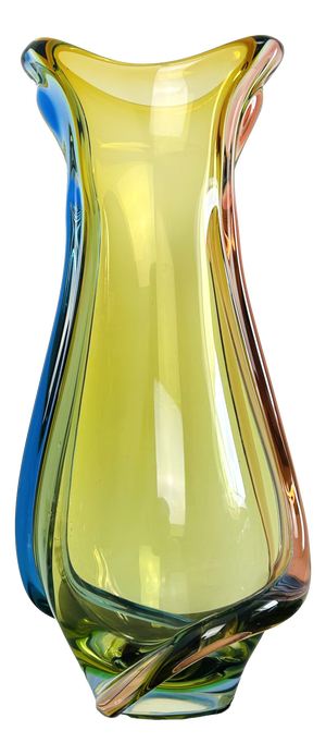 Vintage Romana Free-Blown Art Glass Vase by Hana Machovská for Mstišov, Czechoslovakia, 1960