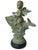 Baroque 20th Century Continental Verdigris Bronze Putto Riding Fish Sculpture For Sale - Image 3 of 11
