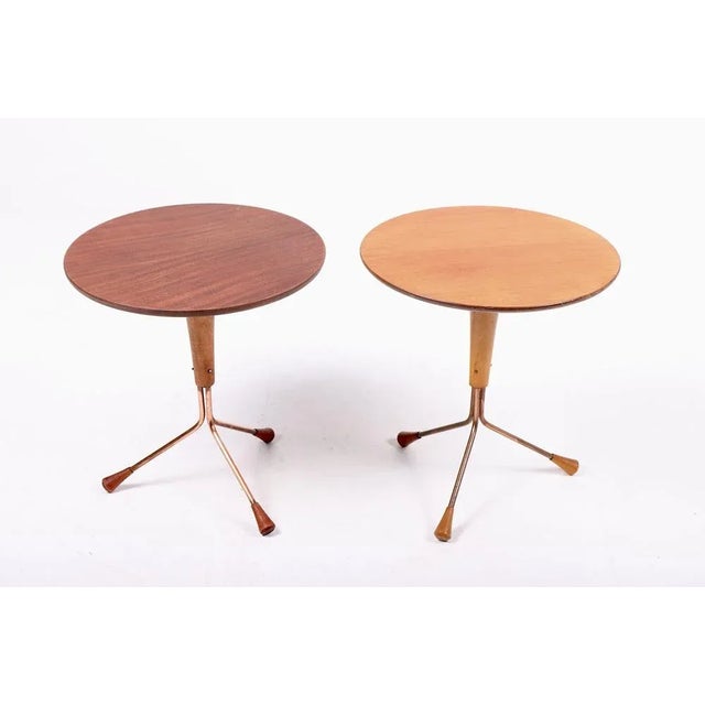 1960s Mid-Century Side Tables in Teak and Mahogany by Albert Larsson from Alberts Tibro, 1960s, Set of 2 For Sale - Image 5 of 5