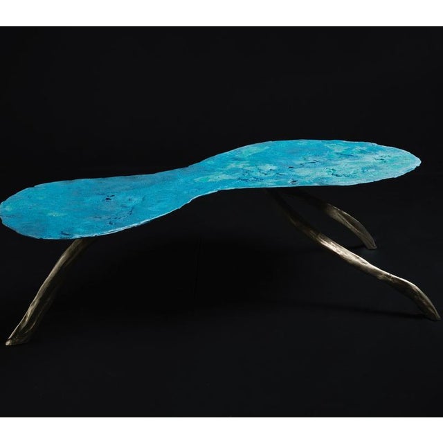 Mitosis coffee table, cast brass by orfeo studio dimensions: w 100 x d 45 x h 30 cm. Material: cast brass finish: hellenic...