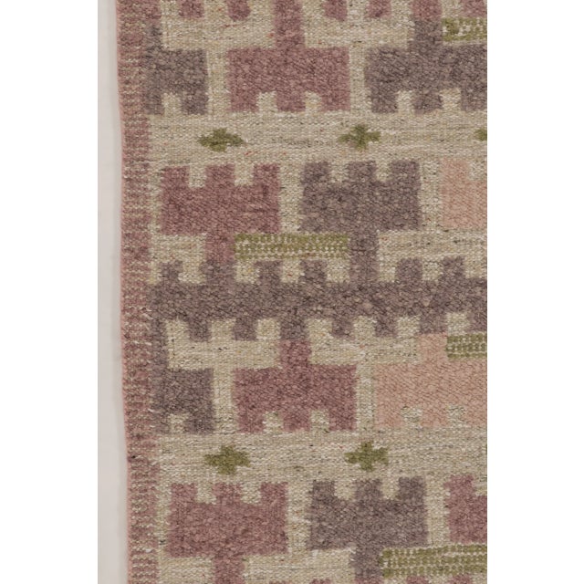 Contemporary Scandinavian Style Geometric Wool Rug, by Rug & Kilim, India For Sale In New York - Image 6 of 10