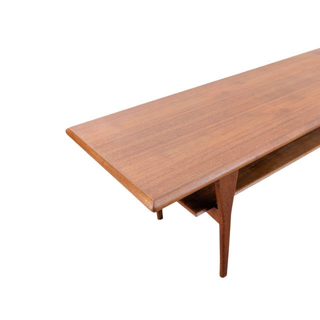 Wood Mid-Century Modern Danish Coffee Table in Teak from Marsk For Sale - Image 7 of 8