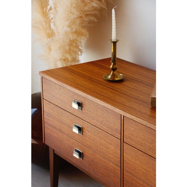 Vintage Teak and Zebrano Chest of Drawers, 1960s For Sale - Image 12 of 18