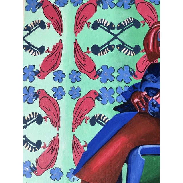 Contemporary A Life of 14 Cycles Around the Sun, Unique Contemporary Painting, By, Victory Anthony Nted (2026) Gouache and Acrylic For Sale - Image 3 of 4