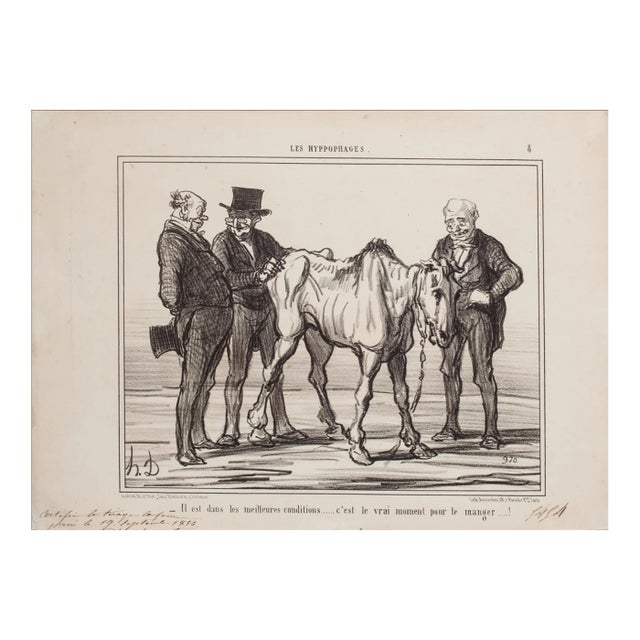 Honore Daumier, It's In the Best Condition, Lithograph, 1856 For Sale