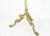 Mid-Century Modern Italian Free Standing Coat Rack with Lion Paws in Brass For Sale - Image 3 of 7