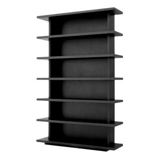 Cabinet in Charcoal Grey Oak Veneer For Sale