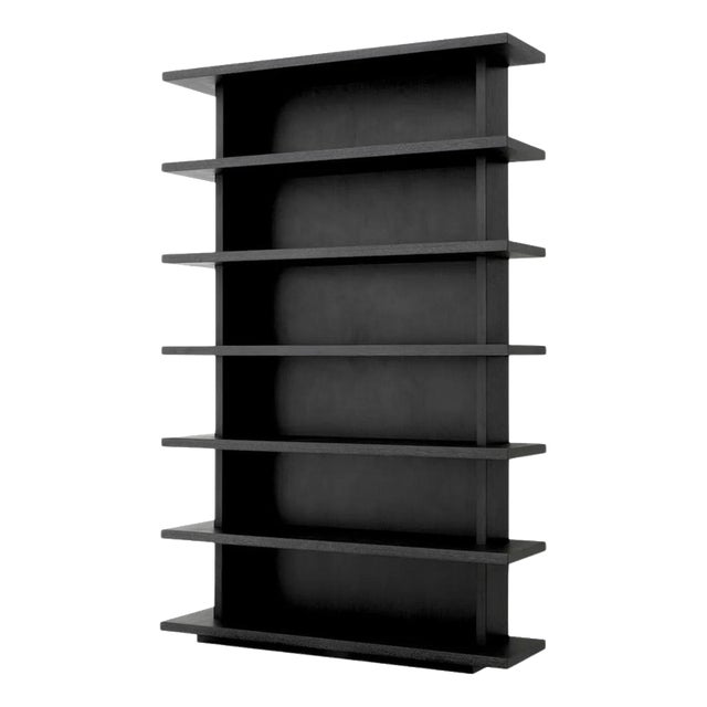Cabinet in Charcoal Grey Oak Veneer For Sale
