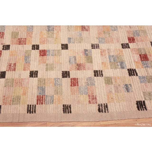2020s Large Colorful Geometric Tile Design Modern Area Rug For Sale - Image 5 of 9