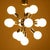Futuristic metal chandelier type 21418 nicknamed "sputnik", produced by the czechoslovak company drupol in the 1970s....
