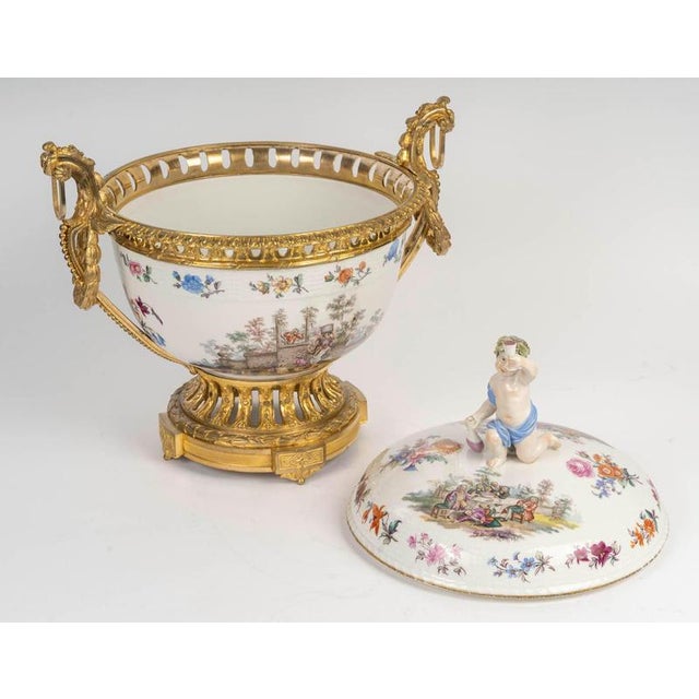 Brown Napoleon II Porcelain Perfume Burner, Berlin, 19th Century For Sale - Image 8 of 10