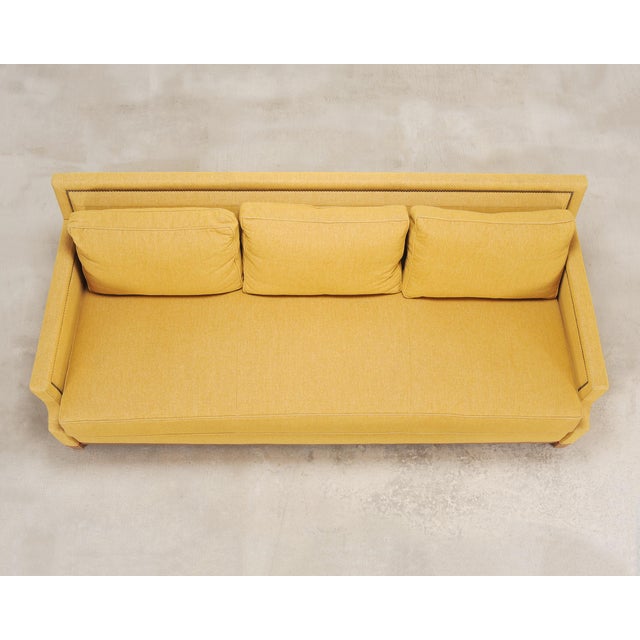 Holly Hunt Holly Hunt for Studio H George v Sofa in Goldenrod Fabric For Sale - Image 4 of 18