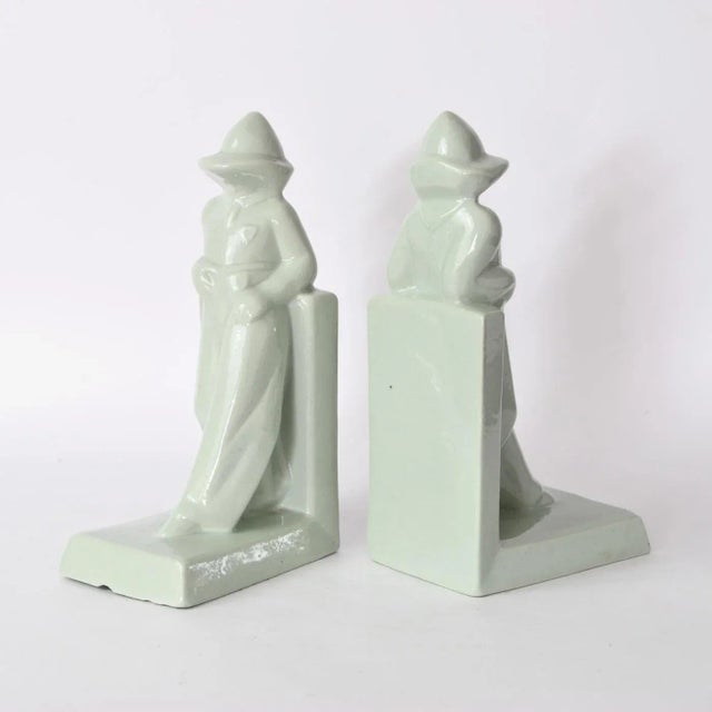 1930s Art Deco Figural Bookends, 1930s, Set of 2 For Sale - Image 5 of 10