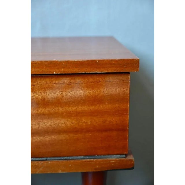 Wood Vintage Oak Bedside Table For Sale - Image 7 of 10