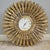 Glass Syroco Mid 20th Century Modern Starburst Wall Clock in Antique Gold Finish For Sale - Image 7 of 18