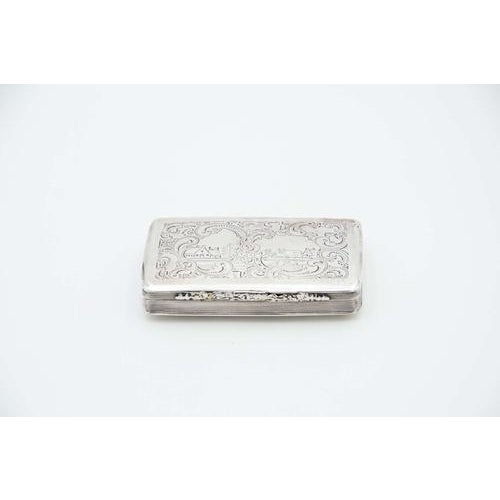 Rectangular Silver Snuff Box, in Very Good conditions. Designed before 1890 This piece has an attribution mark, I am sure...