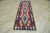 1970s Tribal Blue Ikat Kilim Runner Rug For Sale - Image 10 of 10