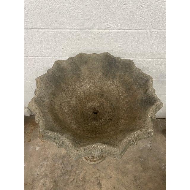 1940s 37" Tall Monumental Mid-Century Gothic Griffin Pedestal Urn — South Carolina Estate Rescue For Sale - Image 13 of 13