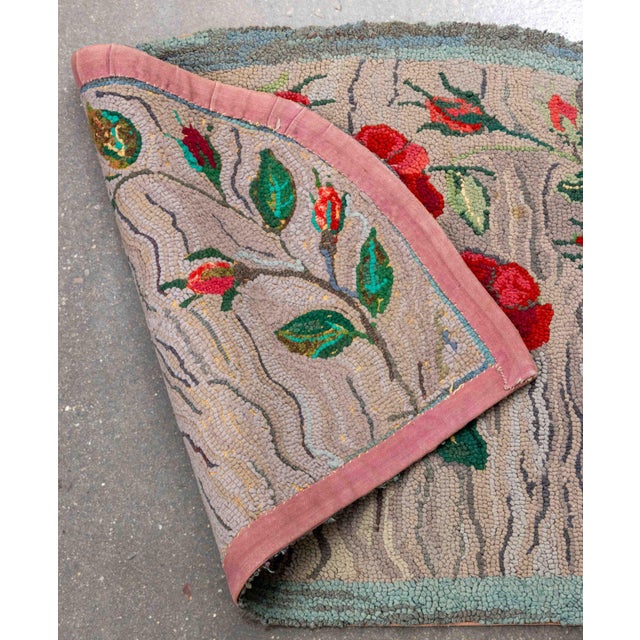 Vintage Hand-Hooked Wool Rug, 1' 6" X 3' 2" For Sale In New York - Image 6 of 6