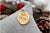 19.2k Gold Our Lady of Mount Carmel and Sacred Heart of Jesus Pendant, in Worn conditions. Designed 1920 to 1949