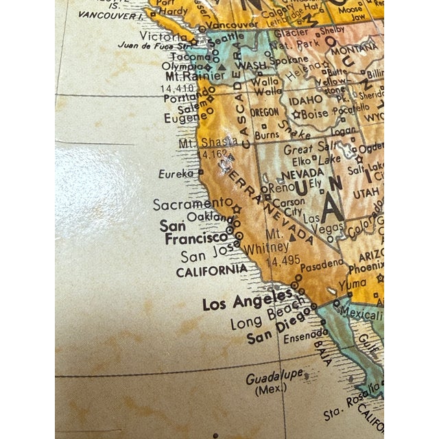 Mid-Century Modern Tom Torrens Replogle World Floor Globe on Cast Metal Stand For Sale - Image 3 of 12