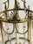 1940s Elegant Brass Neoclassical Pendant Chandelier For Sale - Image 4 of 8