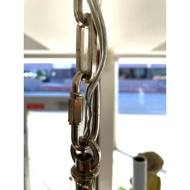 4-Light Chandelier Nickel Plated Georgian Style For Sale - Image 4 of 13