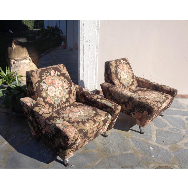 Metal Set of Vintage Armchairs by Nino Zoncada, 1950s For Sale - Image 7 of 18