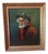 IM Artes, Man Smoking a Pipe, 1980s, Oil on Canvas, Framed For Sale