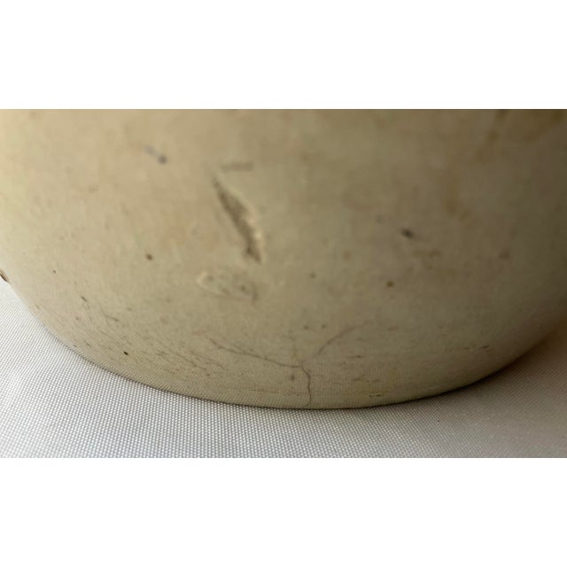 Antique Stone Ware Crock With Early Us Federal Patriotic Eagle and Canons Flag For Sale - Image 9 of 11