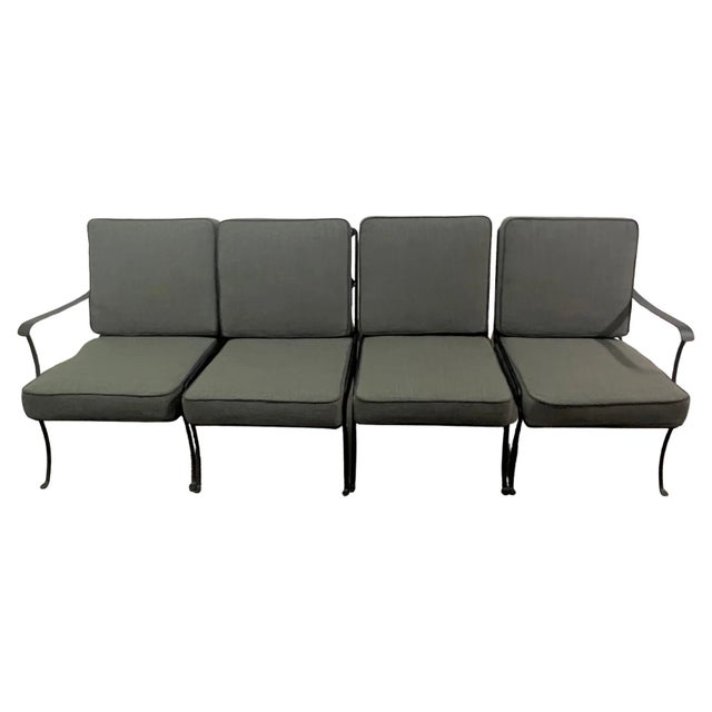 A Great sofa that, in section -, can be a Love seat with two accompanying chairs, four separate chairs or a long 94" sofa....