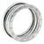 Bvlgari 18ct White Gold B.Zero1 3 Band Ring 10.61g, Size 8.5 For Sale