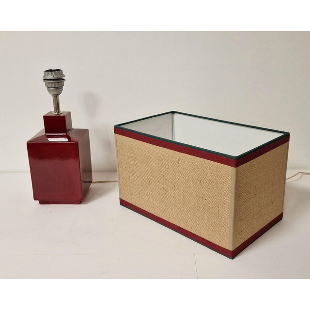 Ceramic Table Lamp by Zaccagnini and Ginori, 1960s For Sale - Image 13 of 14